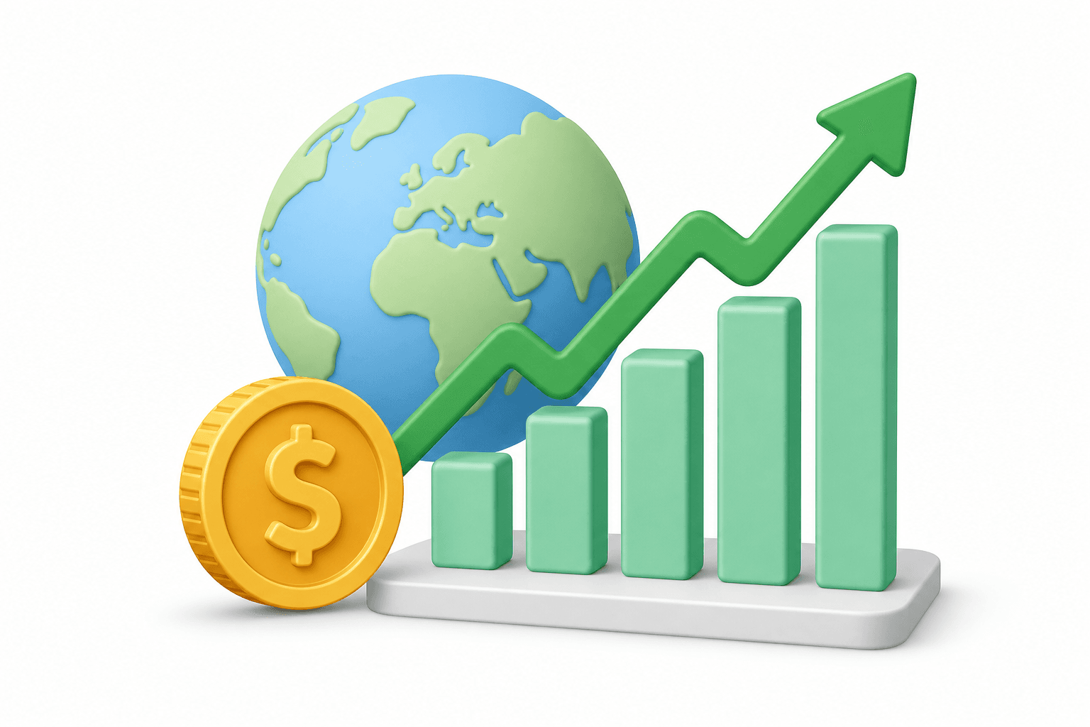 National income macroeconomics graph illustration