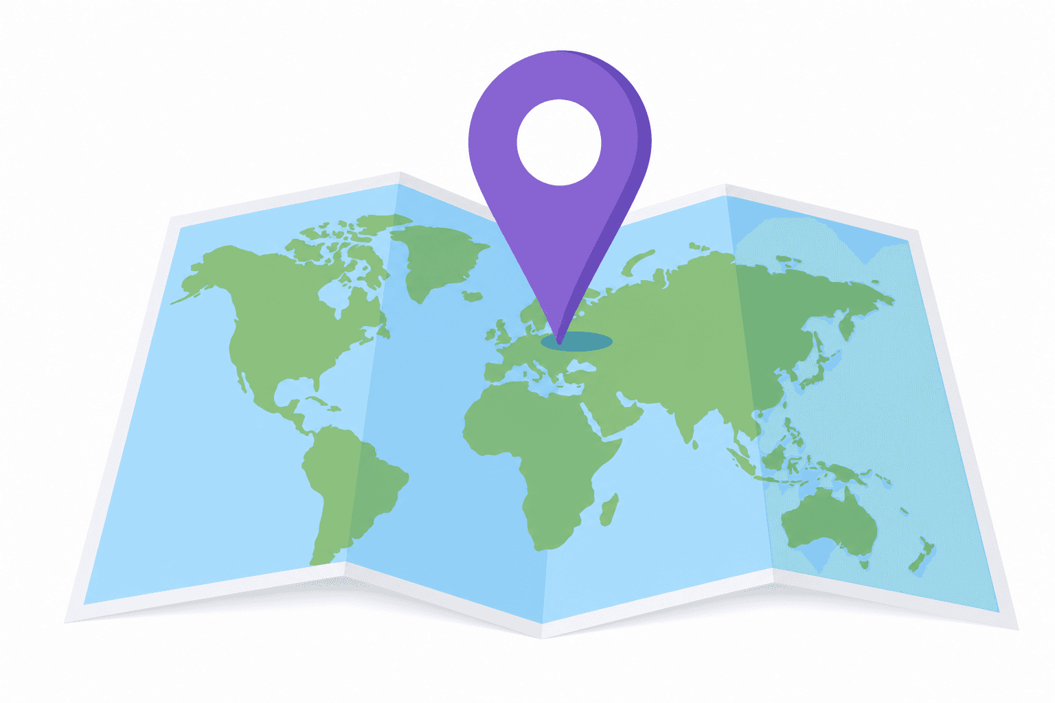 Maps and geographic locations illustration