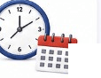 Clock and calendar illustration