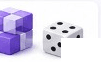 Spatial reasoning cube and dice illustration