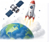 Space science illustration